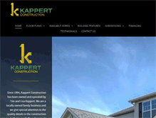 Tablet Screenshot of kappertconstruction.com